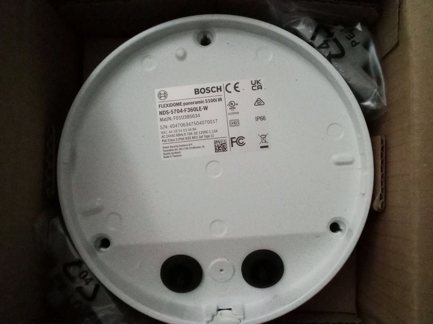 Bosch NDS-5704-F360 Flexidome 5100i 12MP IP 360° Panoramic PoE Camera