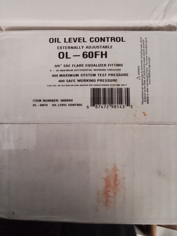 Sporlan 960084 Oil Level Control 3 Bolt Flange OL-60FH NEW! FREE SHIPPING!