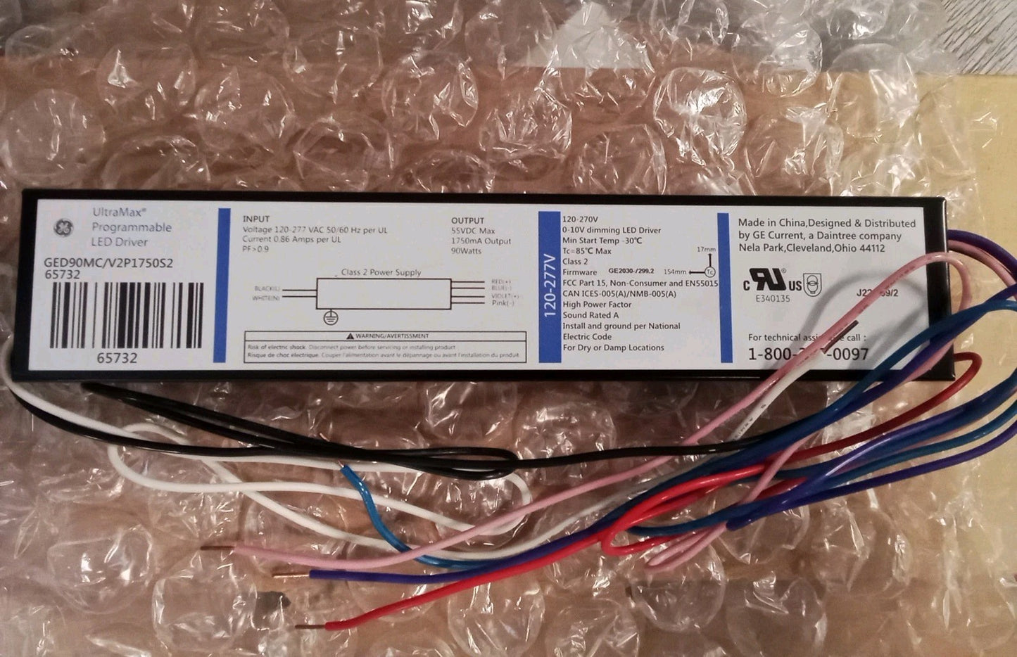 GE Ultramax Programmable LED Driver 93027863