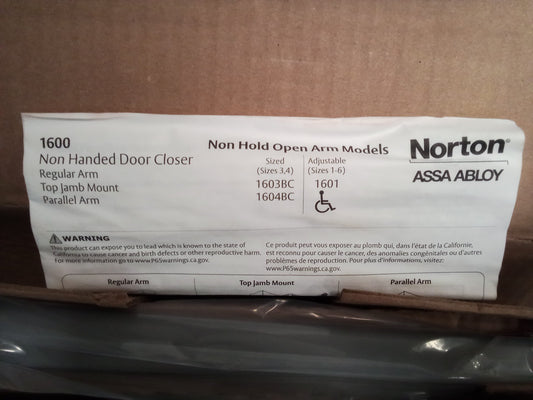 Norton Assa Abloy 1RM12 Non Handed Door Closer