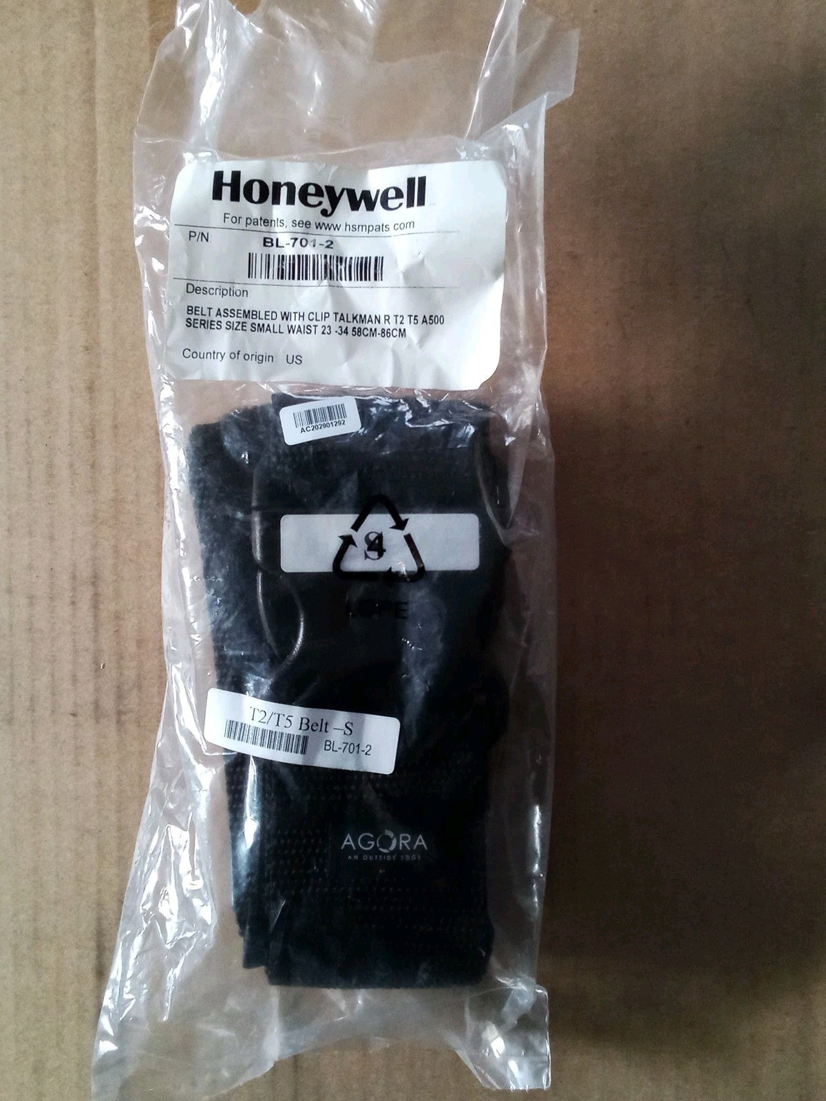 Honeywell Talkman Belt BL-701-2