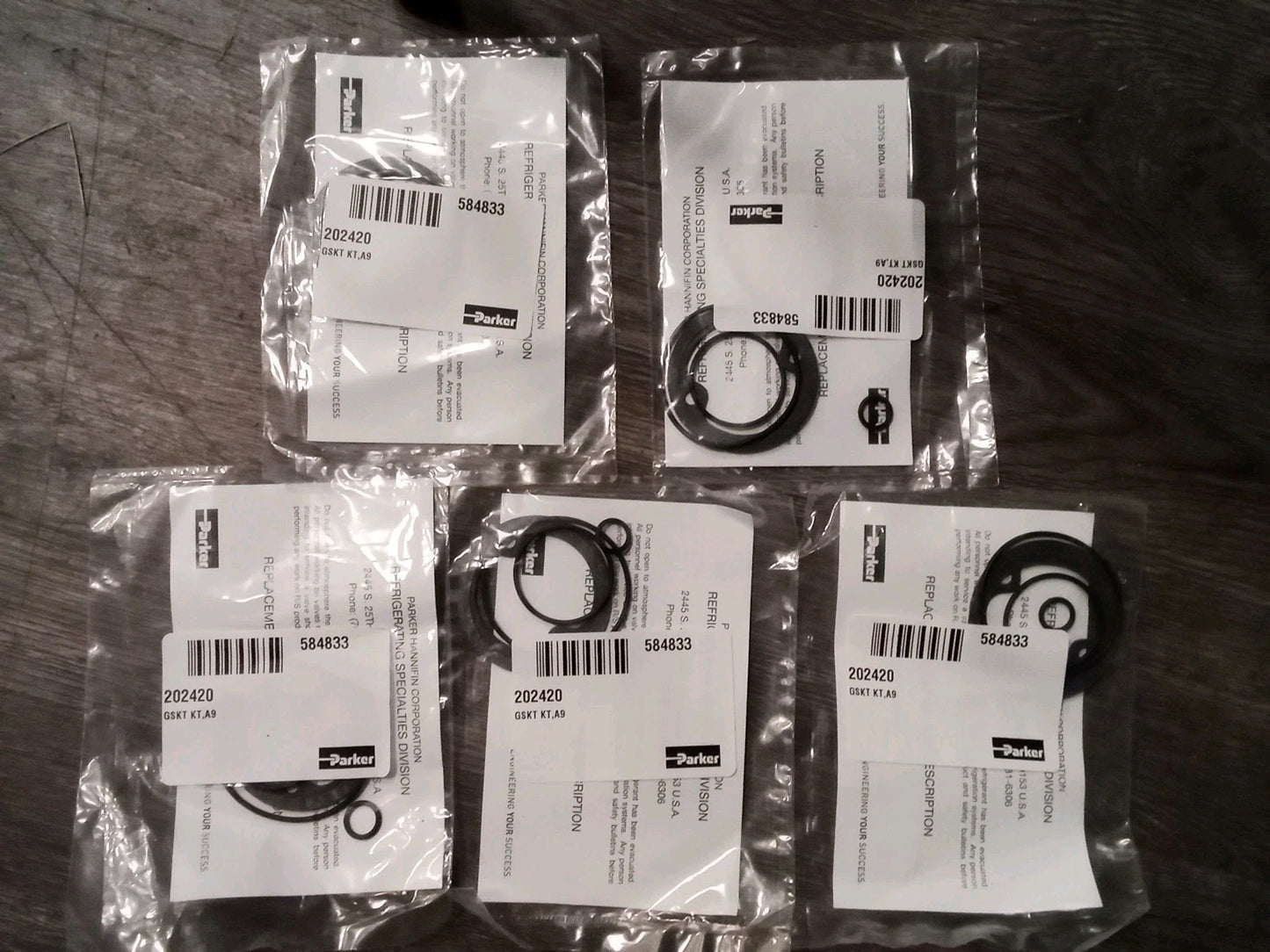 Parker Refrigeration Specialties A9 Gasket Kit # 202420