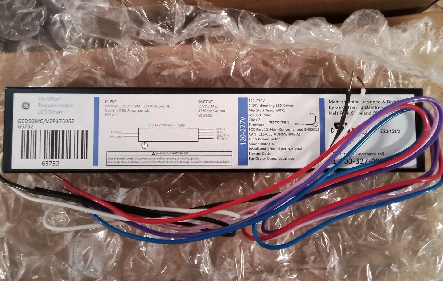 GE Ultramax Programmable LED Driver 93062626